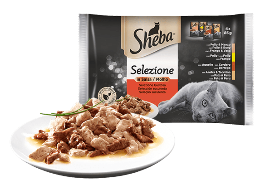 Sheba selezione carne per gatti 4x85gr