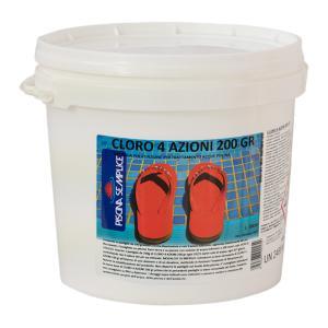 Cloro 4 azioni 200 gr 5 kg