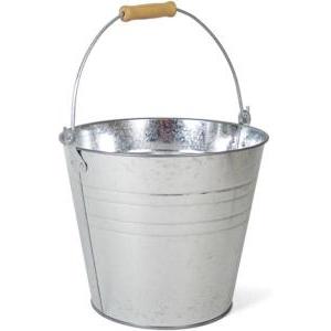 Secchio acciaio galvanizzato  - lt 12 cm 29x21 h.cm 26