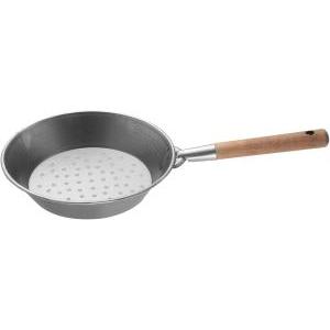 Padella per caldarroste in ferro forato con manico di legno 26 cm