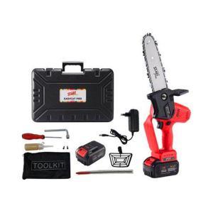 Mini Motosega Elettrica A Batteria 36V &ndash; 500W Con 2 Batterie 5Ah, Kit Completo &ndash; Marca Wortex
