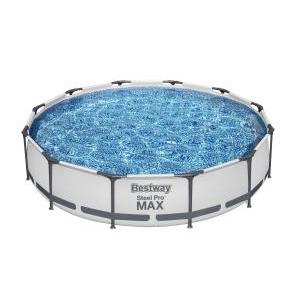 Piscina da 366x76 cm grigio chiaro