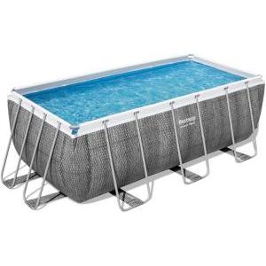 Set piscina grigio scuro da 412x201x122 cm