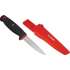 Coltello per agricoltura lama acciaio inox 100 mm con custodia da cintura