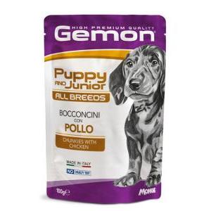 Gemon dog buste all breeds puppy and junior bocconcini con pollo 100 gr