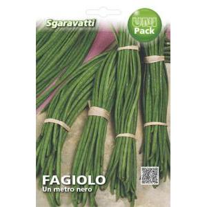 Fagiolo un metro a grano nero rampicante mangiatutto 100 gr