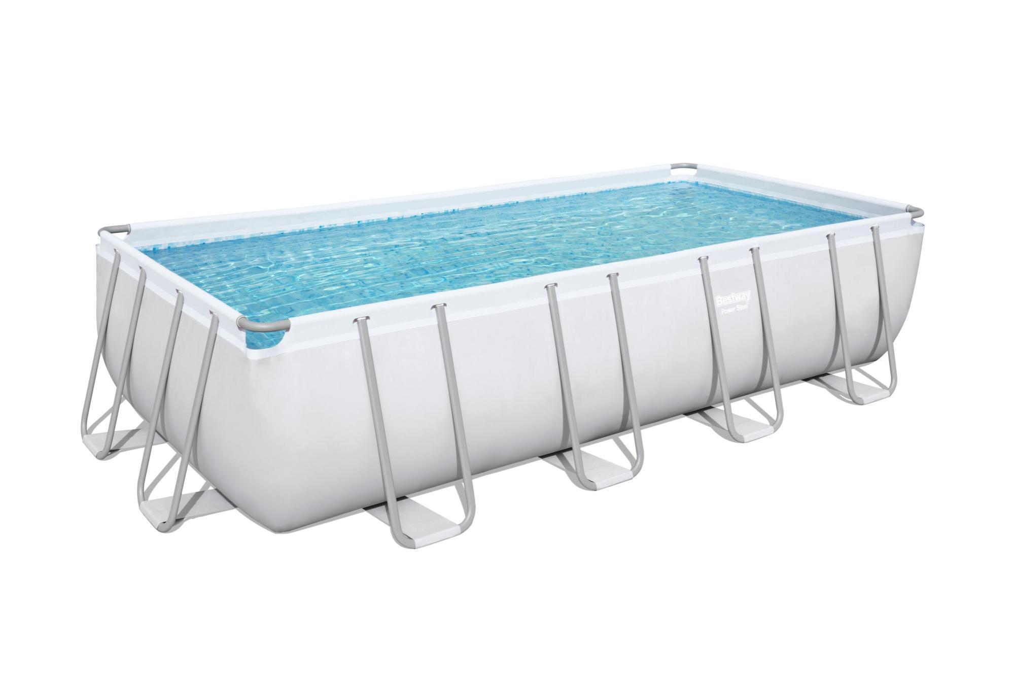 Piscina Power Steel 56465 da 549x274x122 cm grigio chiaro-1 piscina-power-steel-56465-da-549x274x122-cm-grigio-chiaro