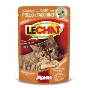 Lechat adult bocconcini con pollo e tacchino 100 gr