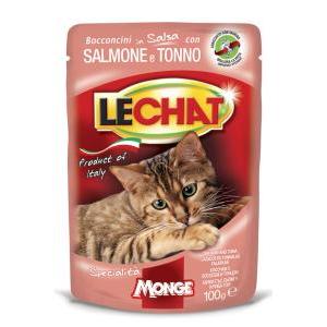 Lechat adult bocconcini con salmone e tonno 100 gr