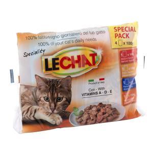 Bustine lechat in confezione multipla 4x100 gr
